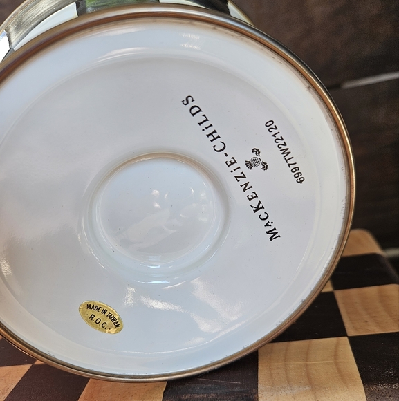 Mackenzie Childs Courtly Check Ice Cream Dish - Picture 6 of 8